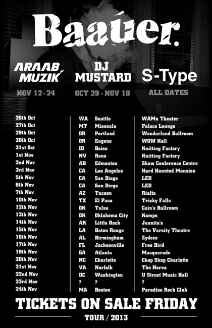 baauer tour