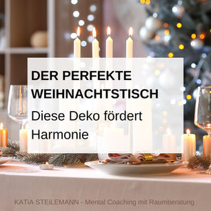 Weihnachtstischdeko - diese fördert Harmonie