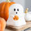 Thumbnail: Ghost Shaped Tealight Candle Holder with Pumpkin