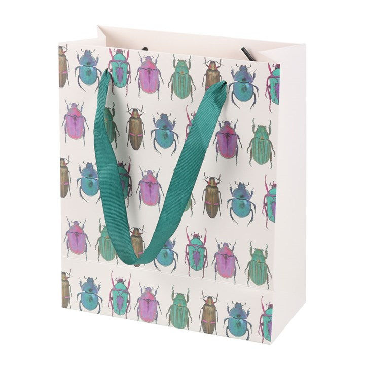 Thumbnail: 23cm Medium Beetle Print Gift Bag
