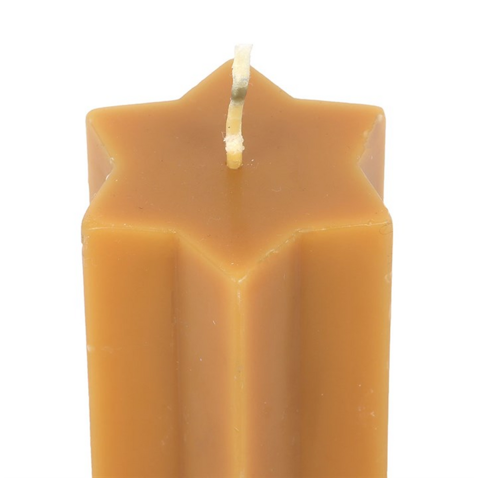 Thumbnail: Gold Starry Night Star Shaped Taper Candle