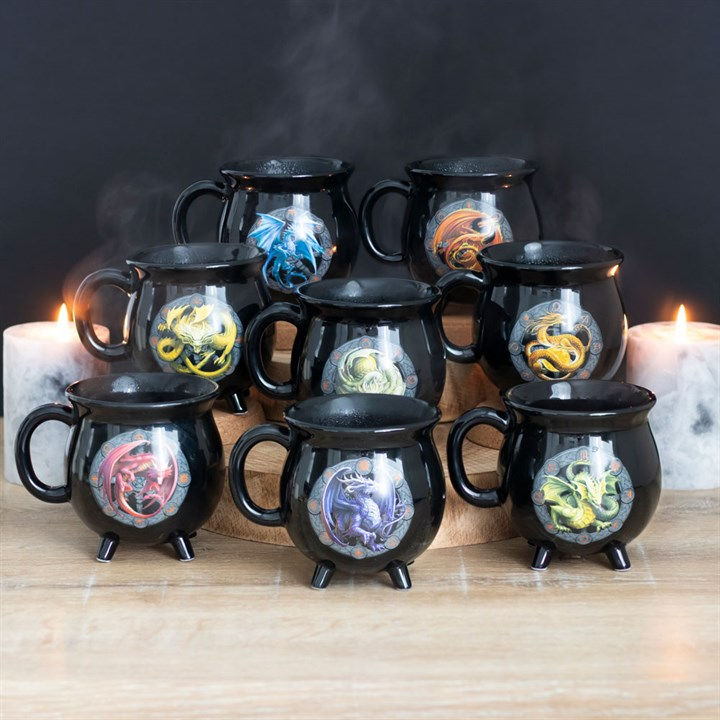 Thumbnail: Ostara Colour Changing Cauldron Mug by Anne Stokes