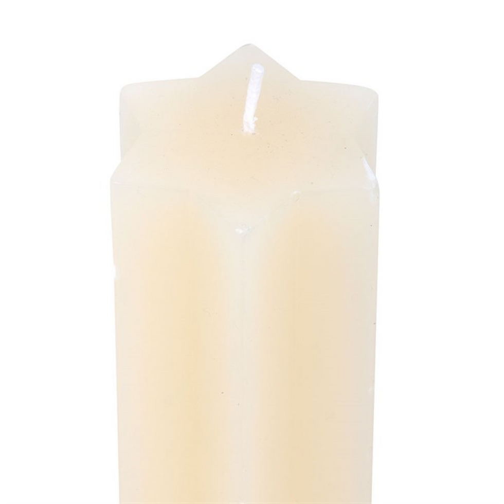 Thumbnail: Cream Starry Night Star Shaped Taper Candle
