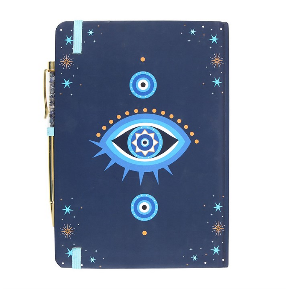 Thumbnail: All Seeing Eye A5 Notebook with Crystal Chip Pen