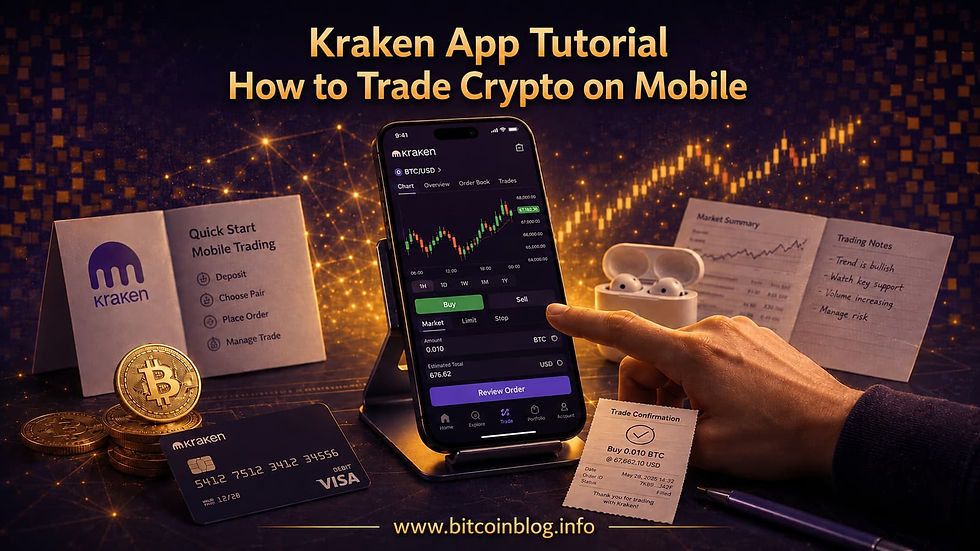 Kraken App Tutorial How to Trade Crypto on Mobile Step by Step