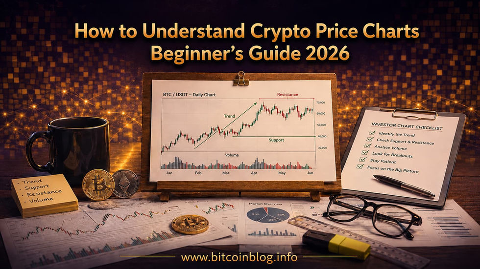 How to Understand Crypto Price Charts Without Becoming a Trader: Beginner's Guide 2026