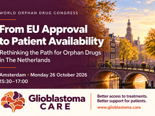 Bringing the GBM patient perspective to the World Orphan Drug Congress in Amsterdam