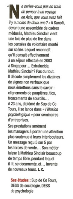 Article Challenges Matthieu Sinclair