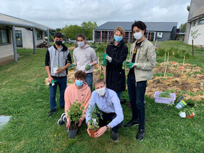 Potager solidaire - Rencontre avec les étudiants de l'IUT de La Roche sur Yon 