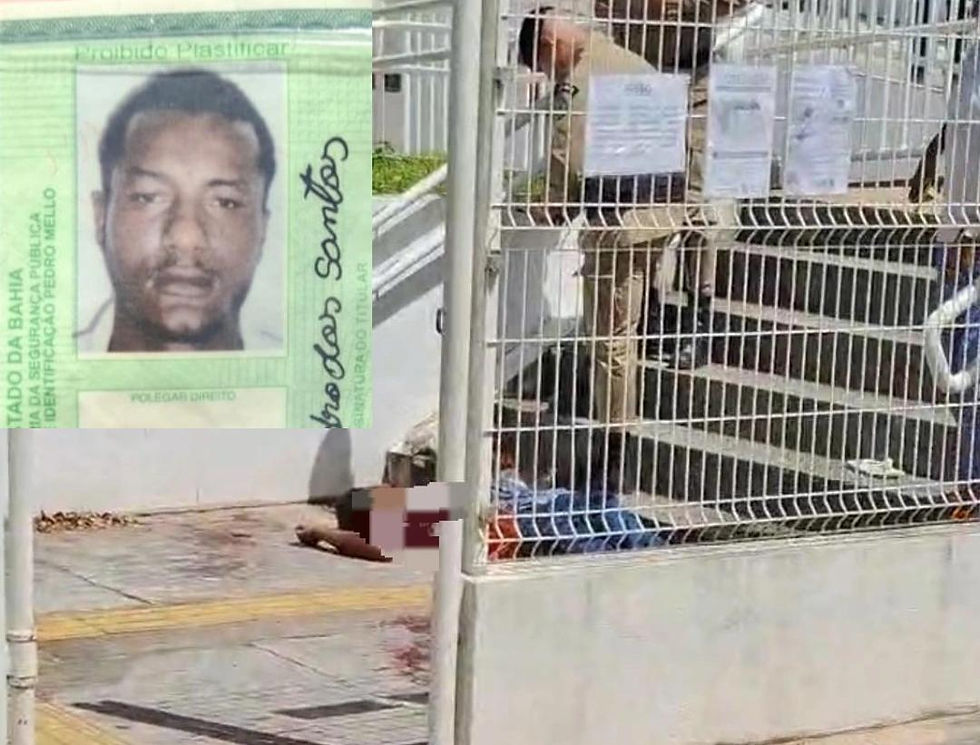 Suspeito teta tomar arma de segurança e morre dentro do Fórum - Em Camaçari/BA