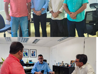 Prefeito de Iramaia, Piu teve encontro com secretário de Turismo de Salvador e com presidente da Embasa; confira