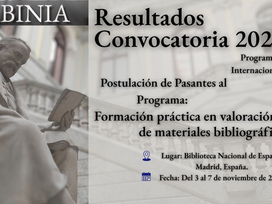 Resultados de la Convocatoria para la Postulación de Pasantes al Programa de Pasantías Internacionales ABINIA 2025