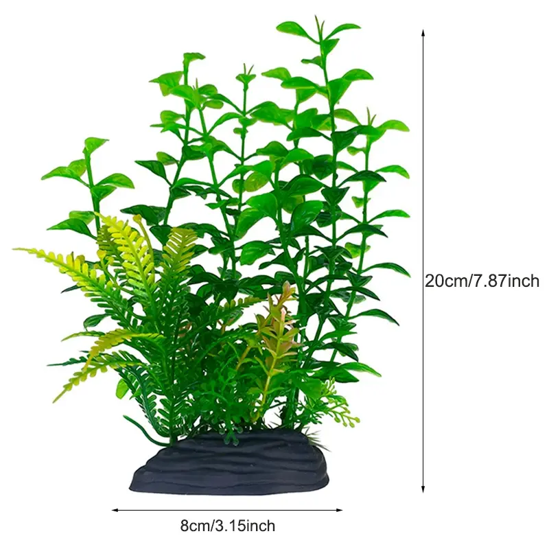 Thumbnail: Artificial Aquarium Decor Plants Plastic Aquatic Plants Underwater Plants