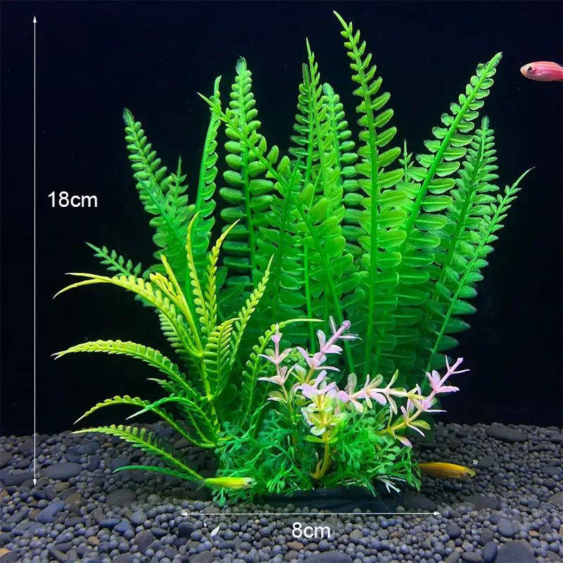Thumbnail: Artificial Aquarium Decor Plants Underwater Water Grass Aquatic Plastic Plants