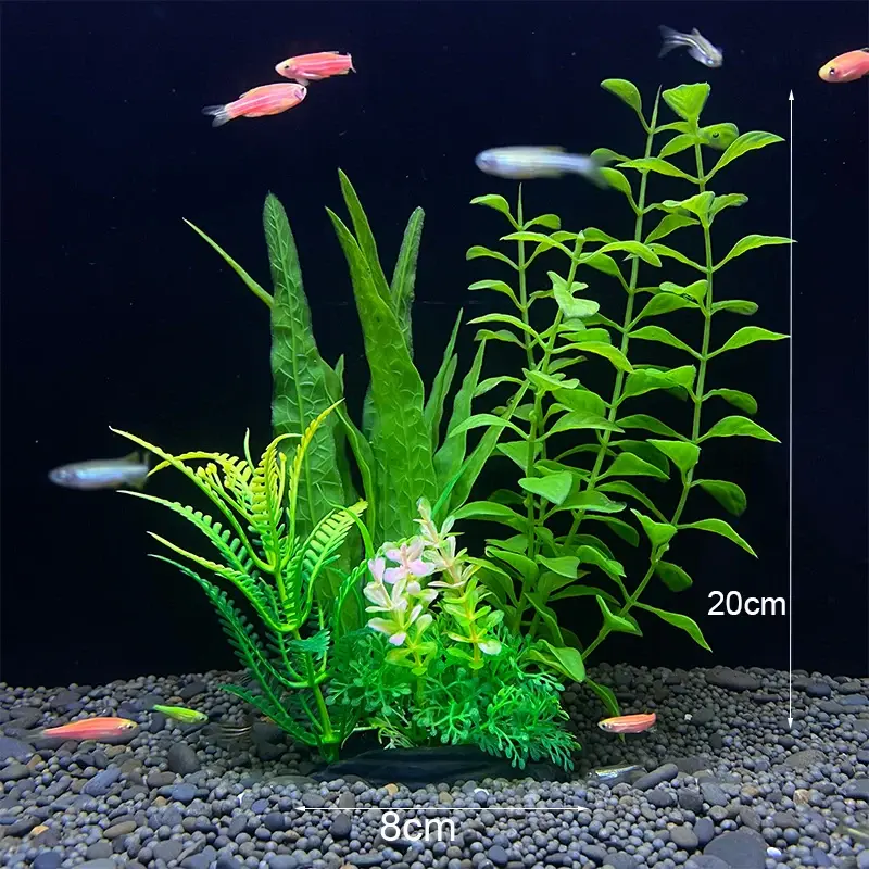 Thumbnail: Artificial Aquarium Decor Plants Underwater Water Grass Aquatic Plastic Plants