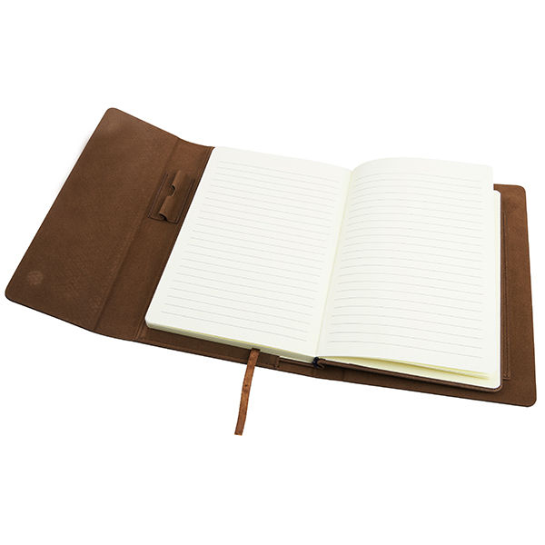 תמונה ממוזערת: מחברת דמוי עור יוקרתי פתיחה בעברית A5