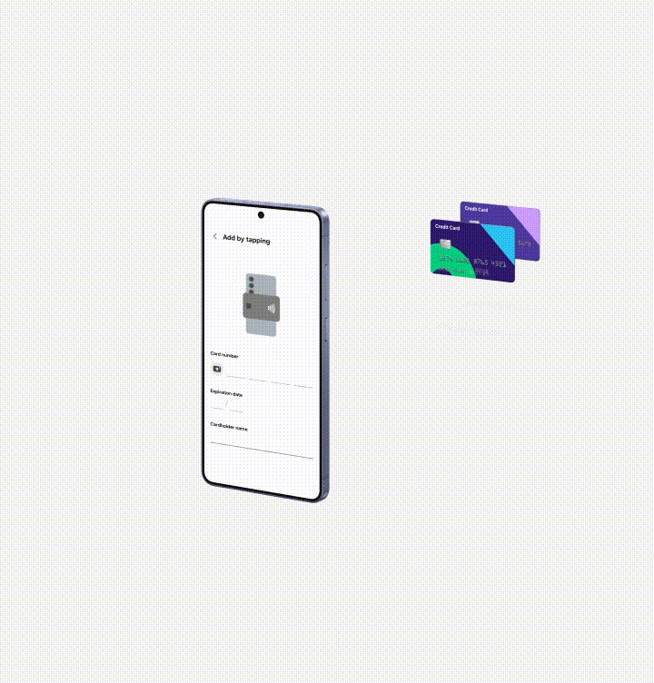 Adding Contactless Cards to Samsung Wallet via NFC, Simply by tapping the card on the back of your phone
