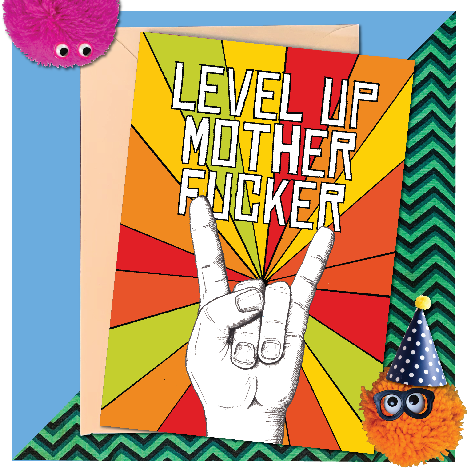Level Up Mother-Fucker: Birthday Card