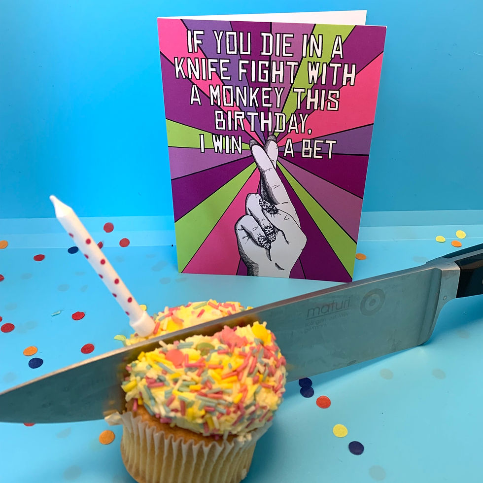 Thumbnail: 'If You Die...' Birthday Card