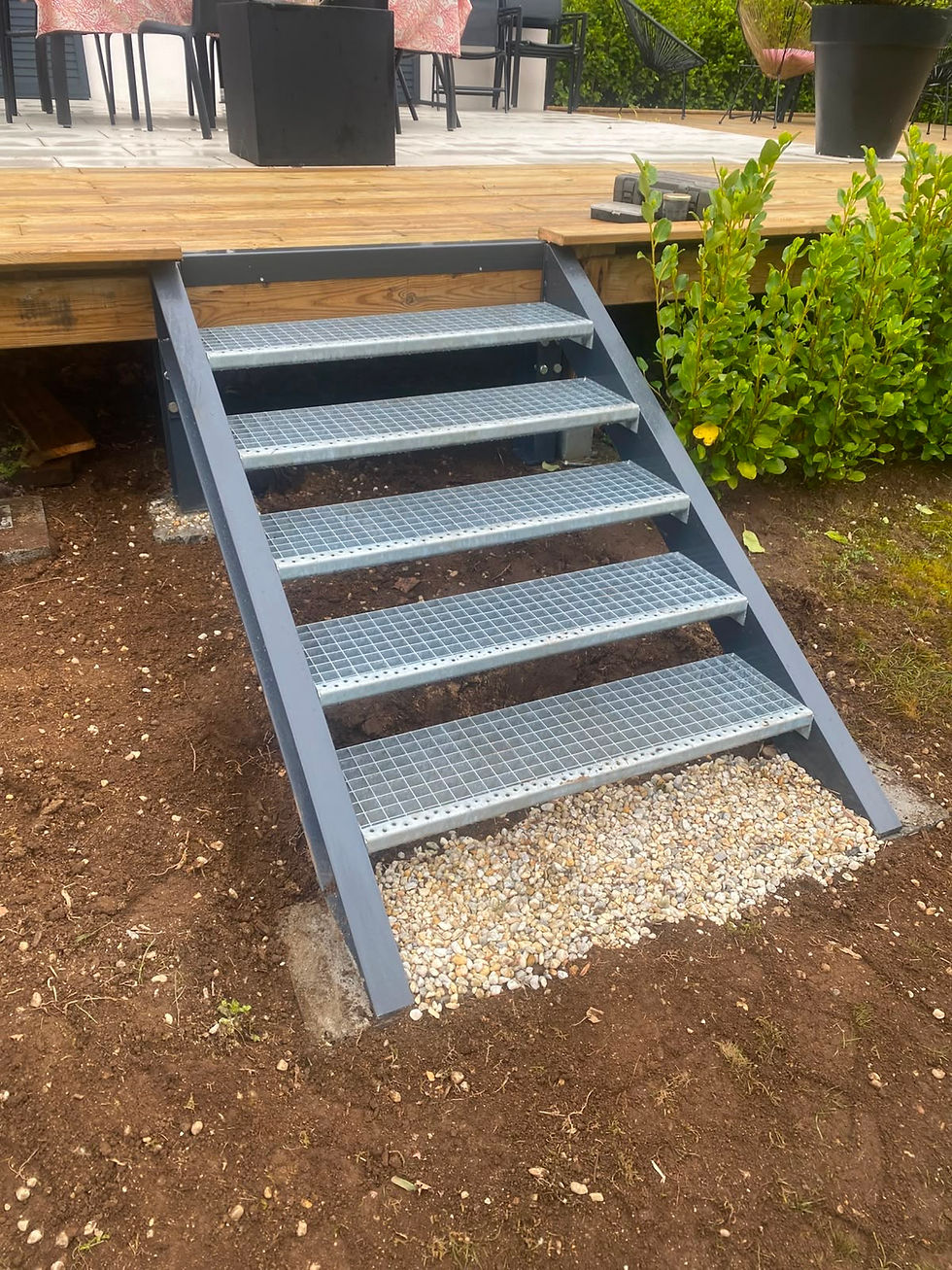 Escalier exterieur sur mesure lannion