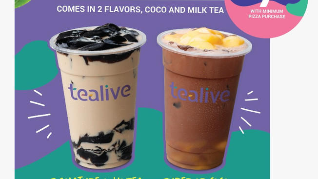 Tealive Available In Selected Domino's Stores Now!