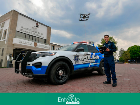 Refuerzan vigilancia en Atizapán con unidad aérea de alta tecnología