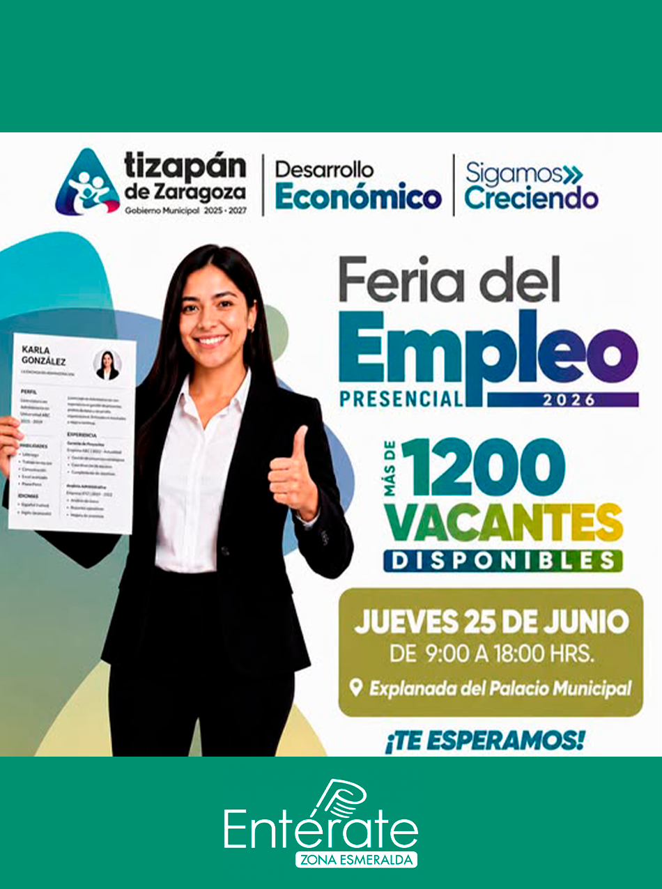 Atizapán realizará Feria del Empleo este Jueves 25 de junio para impulsar la contratación de talento local