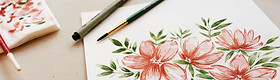 Watercolor Flower Artwork