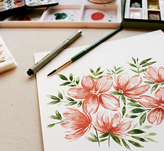 Aquarelle de fleurs
