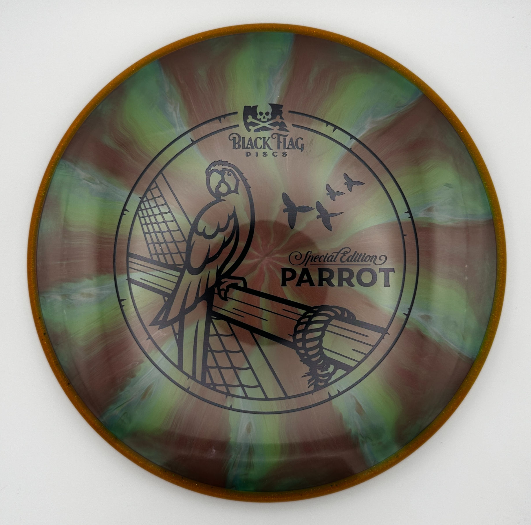 PARROT - Steel Pearl w/ Sea Sparkle Rim 175g (Axiom Envy - Prism Plasma)
