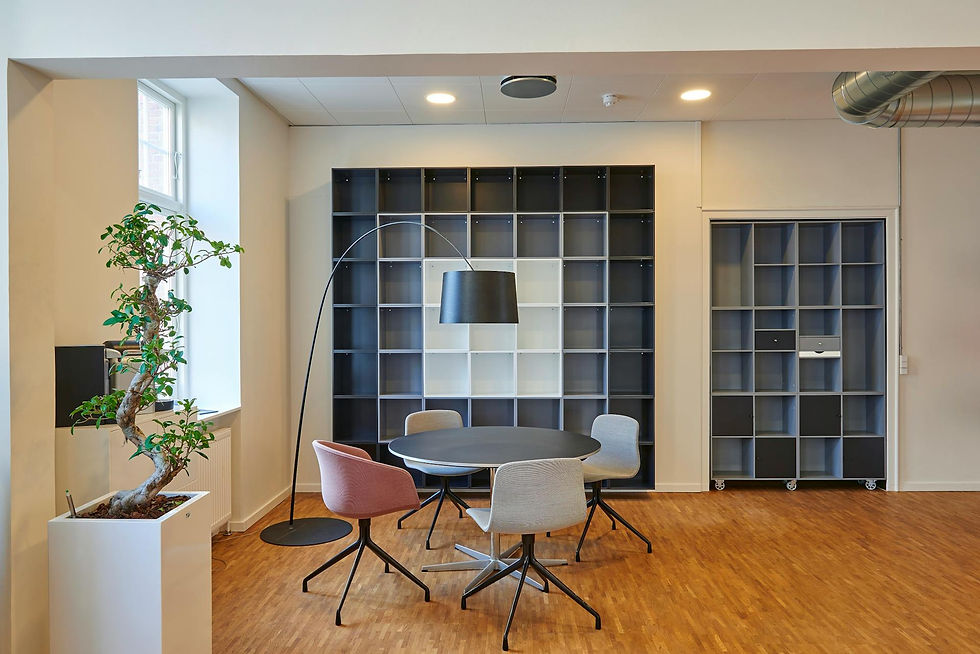 High-end interior design workspace with premium material samples