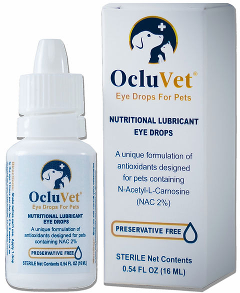 OcluVet Eye Drops for Pets With Cataracts 2% NAC Ocluvet