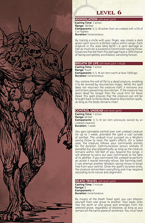 Necromancers of Monastis new OSR & 5E D&D class by Brave Alice Games