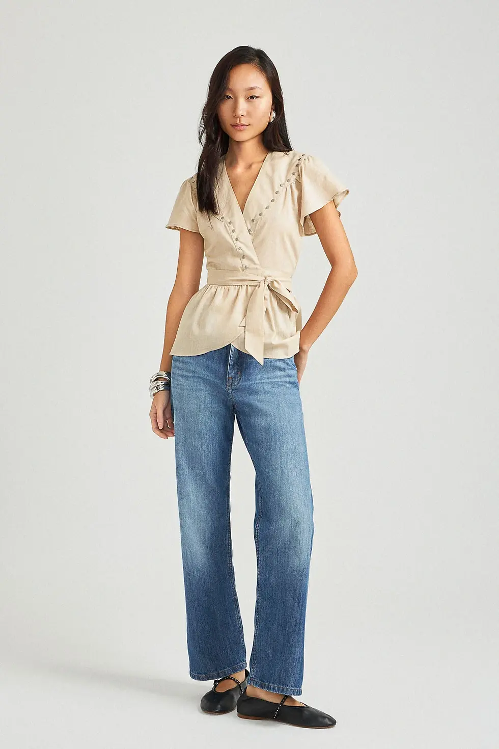 Calça Tie Up Jeans Médio L*Dnim