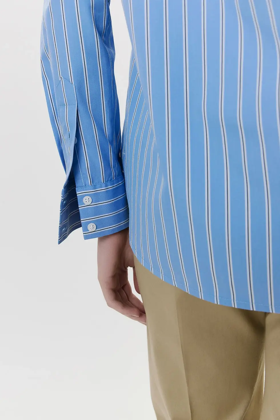 Miniatura: Camisa Clássica Listra Azul Andrea Marques