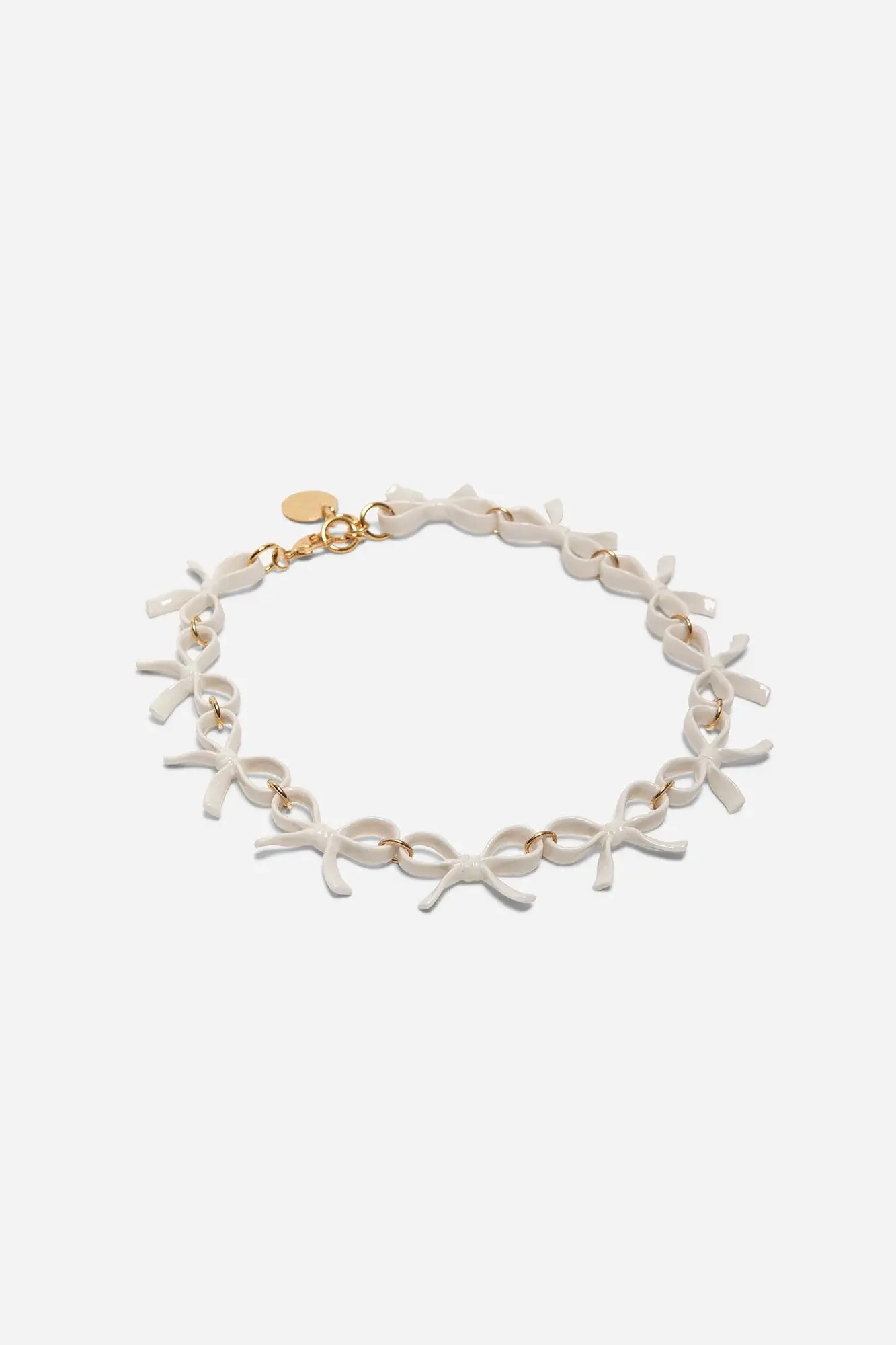 Colar Bow White Andres Gallardo
