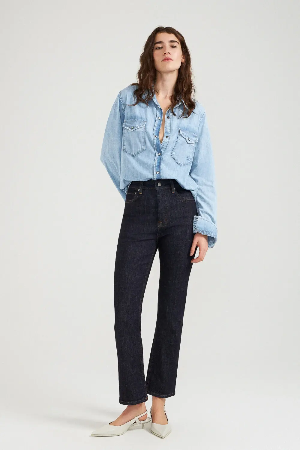 Calça Cropped Zip Raw Denim L* Dnim