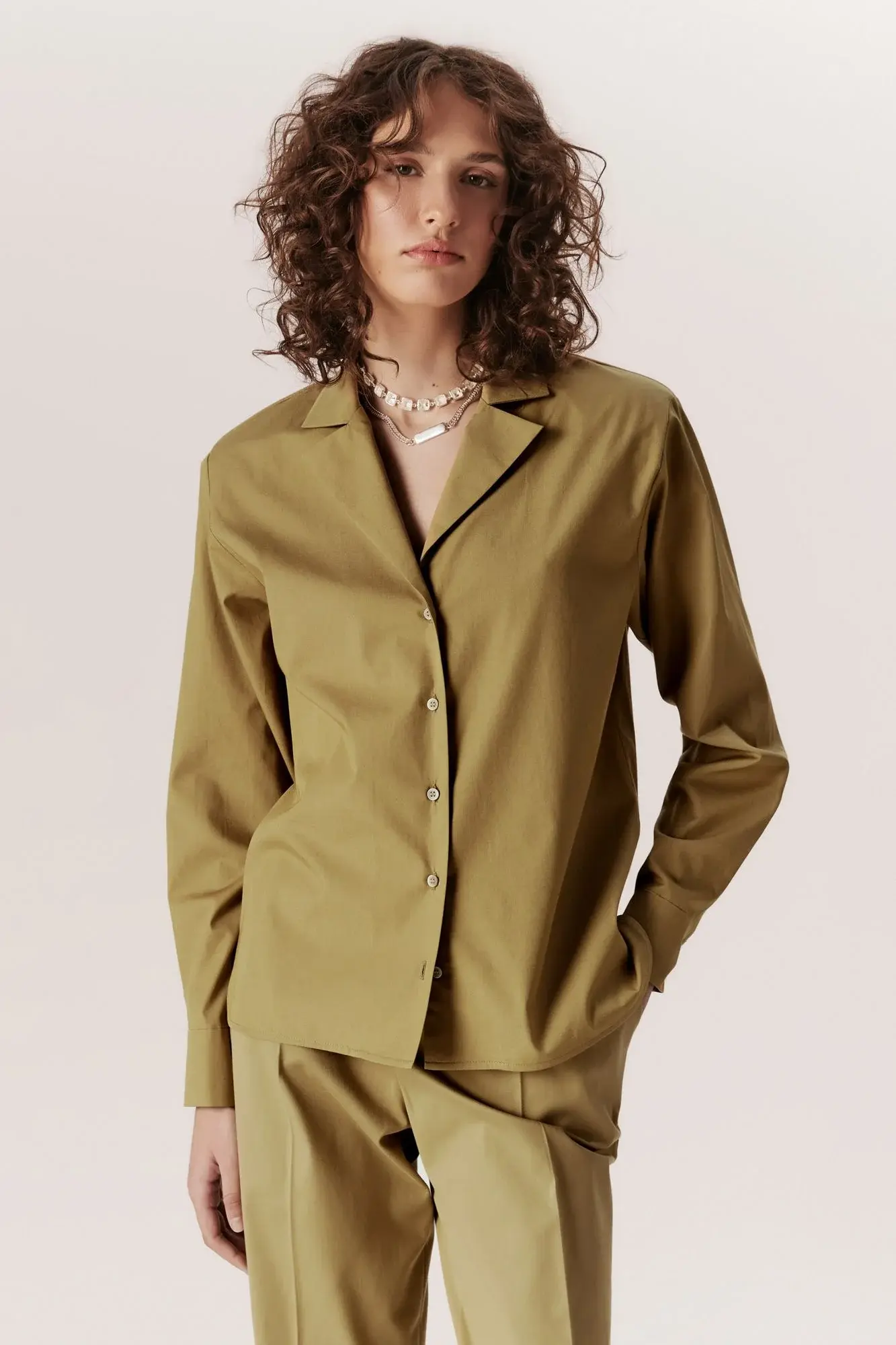 Camisa Lapela Ombreira Bambu Andrea Marques