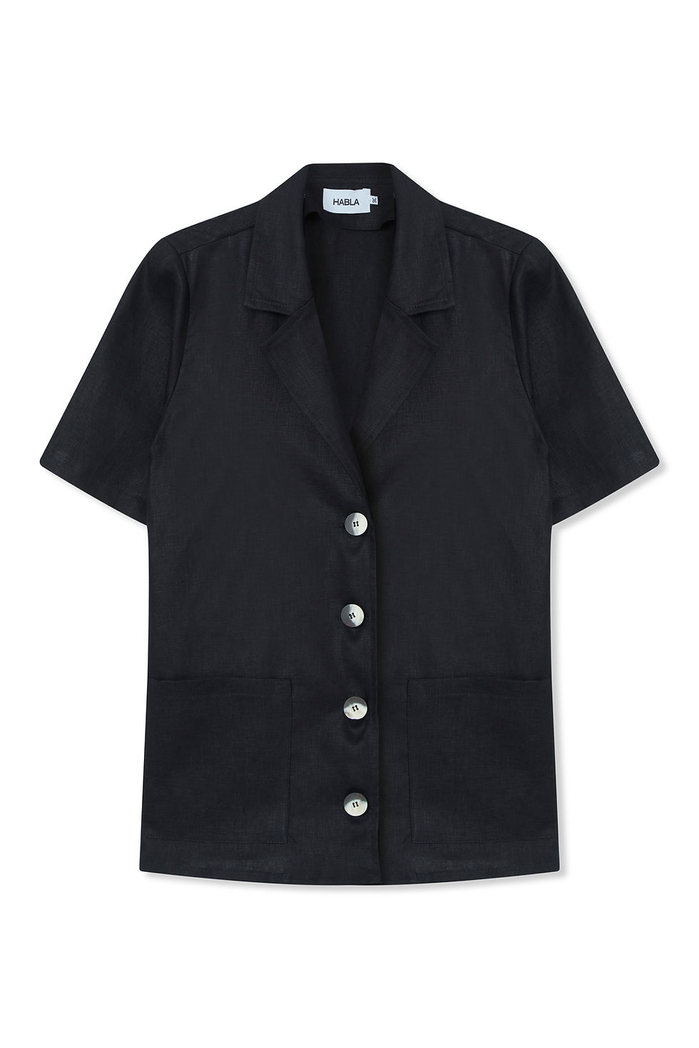 Miniatura: Camisa Linho Siena Preto Habla