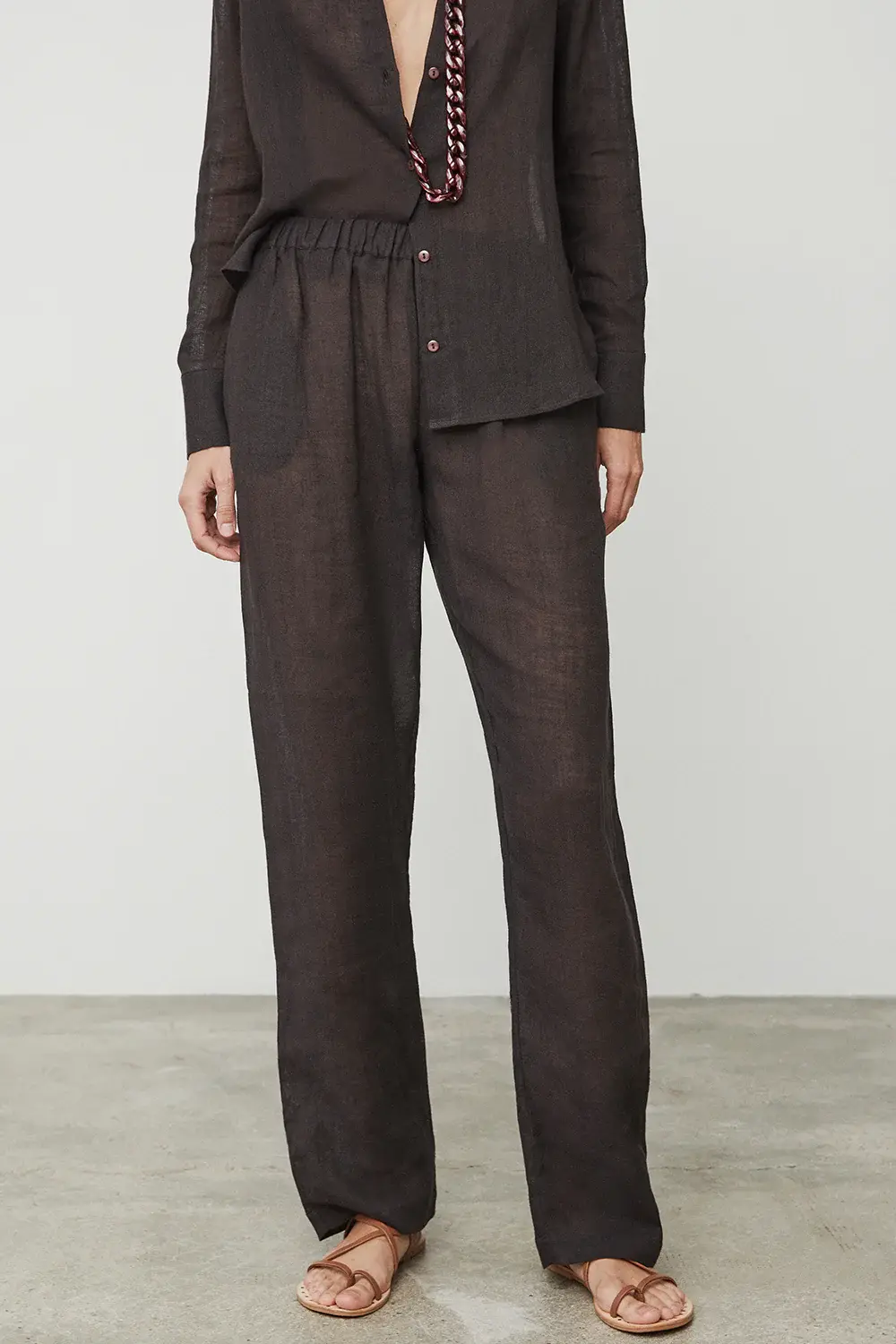 Calça Serge Brown Alex Rivière Studio