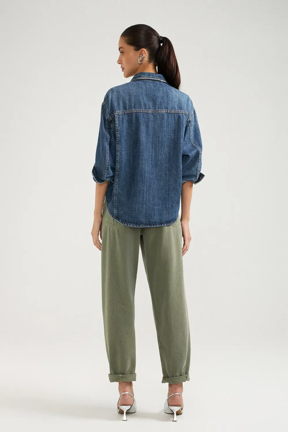 Camisa Jaqueta Soft Jeans Médio L*Dnim