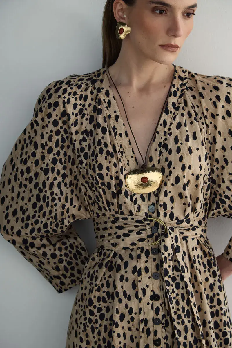 Miniatura: Vestido Paula Cheetah Caché