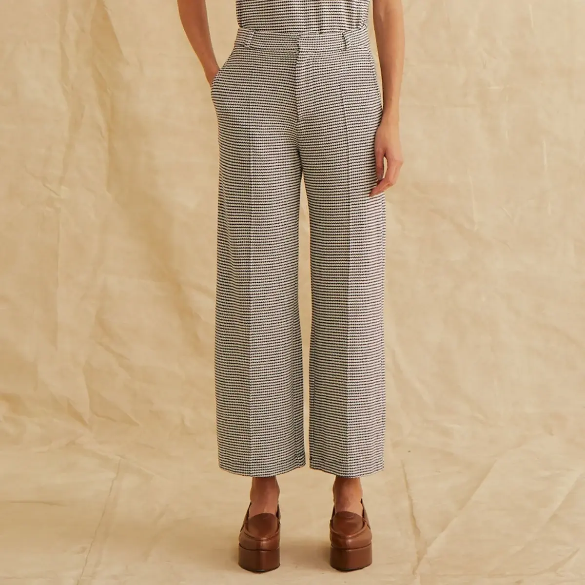Conjunto Malha Ombreira Listrada Missinclof