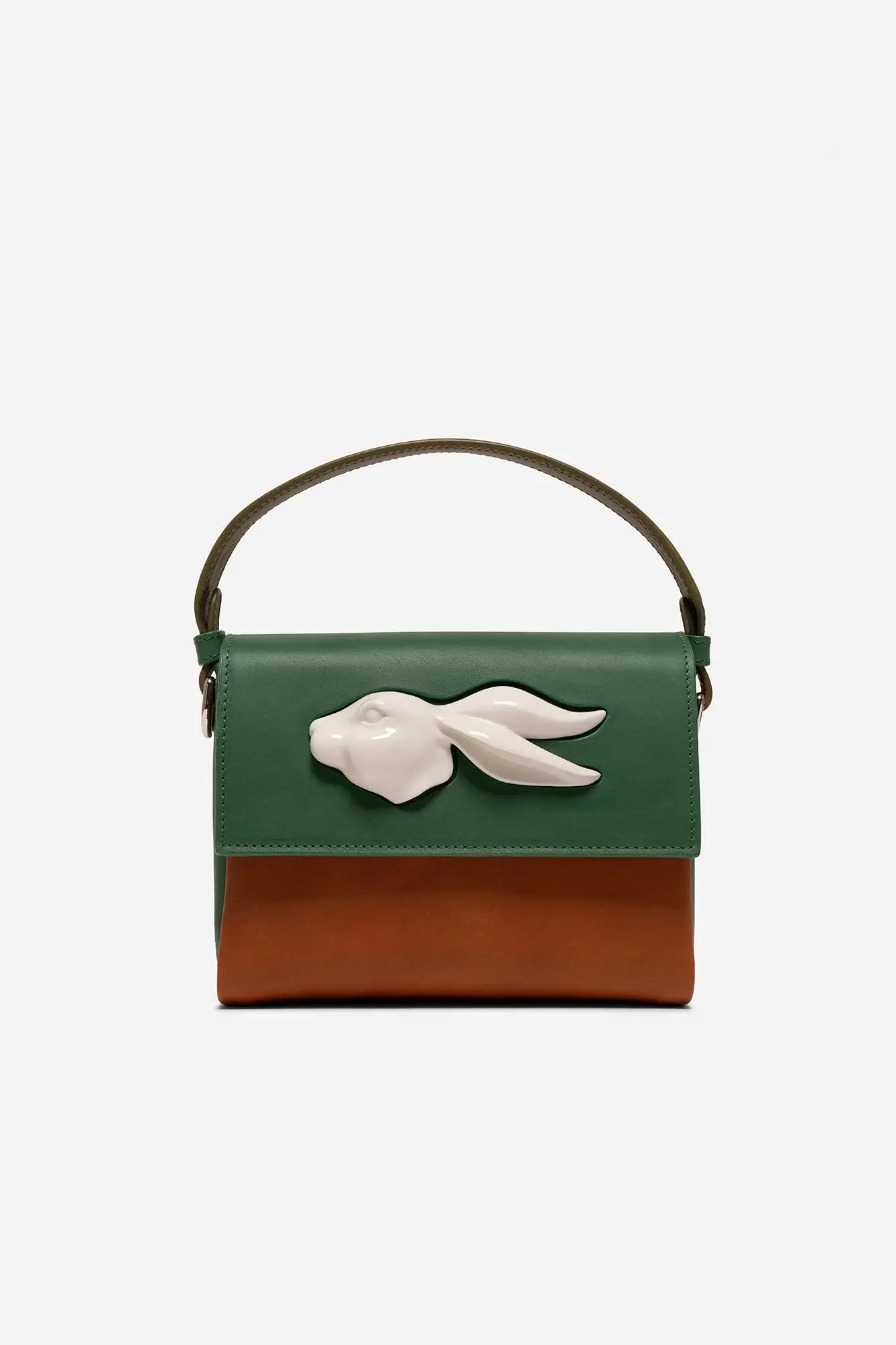 Bolsa Flap Rabbit - Verde | Andres Gallardo
