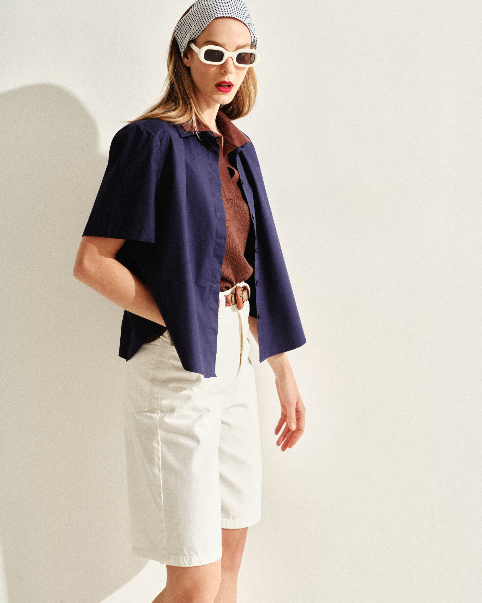 Camisa Social Cropped Ravena Habla