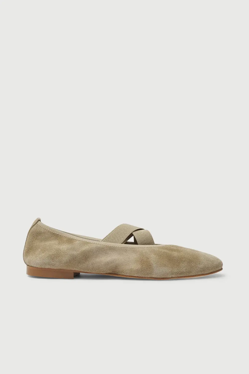 Sapatilha Bettina Camurça Beige Augusta