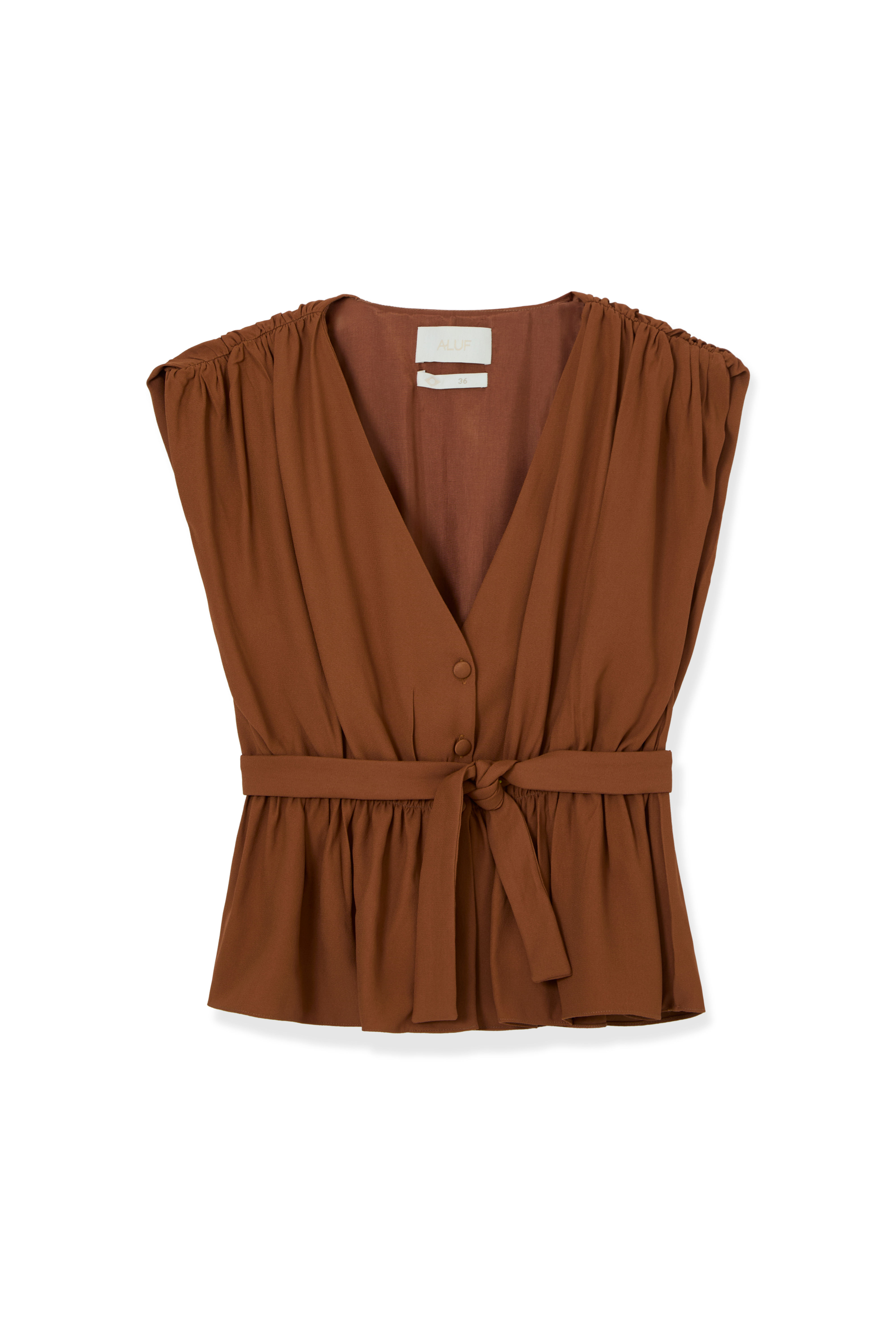 Blusa Roriz Marrom Aluf