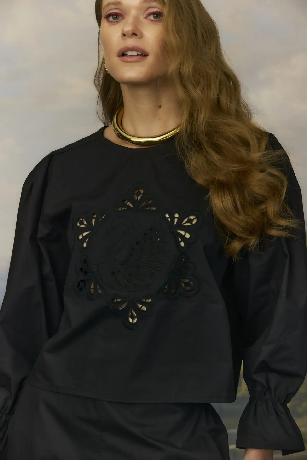Blusa Richelieu Cisne Valônia Véras