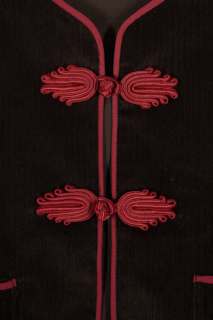 Miniatura: Vienna Vest Brown Corduroy Maria de la Orden