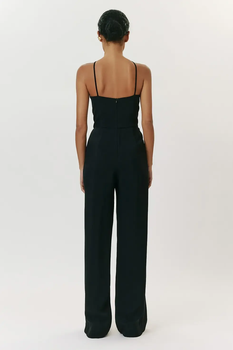 Miniatura: Macacão Decote Triângulo Pantalona Preto Andrea Marques